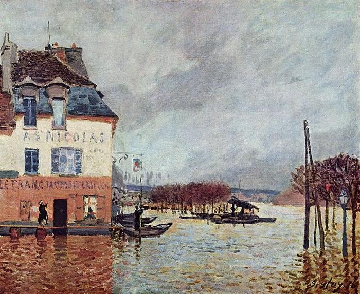 Alfred Sisley L inondation Port Marly France oil painting art